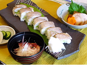 花鯛寿司定食の写真